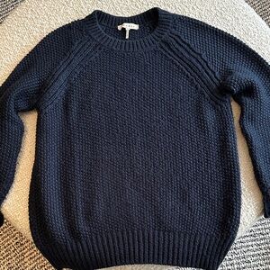 Sandro Cashmere Navy Knit Sweater